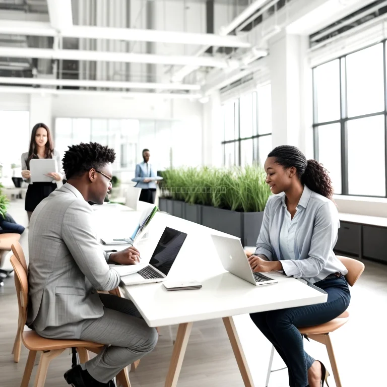 Group of professionals in training session